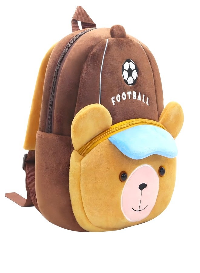 Delicado Cute Small Toddler Kids Preschool Backpack Football design open yes Nursery Preschool Playschool School Picnic Travelling Bag for Baby Boy Girl,Age 2-5 Years - Image 2